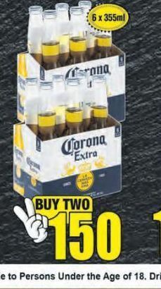 Corona beer 2 offer at Boxer