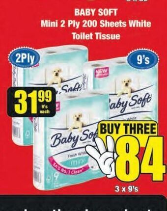 Boxer Baby soft toilet paper offer