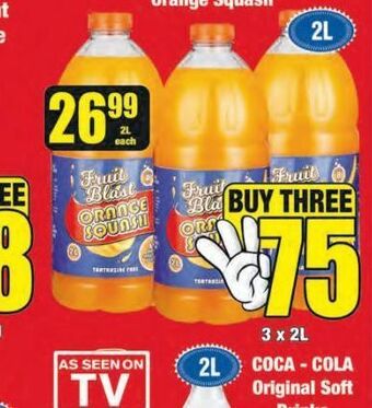 Boxer Fruit blast orange squash 3 offer