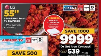 HiFi Corp 55-inch uhd smart tv- 55up7500 offer