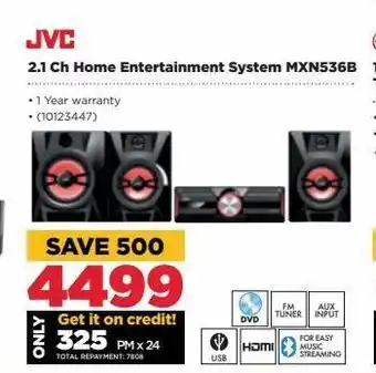 HiFi Corp 2.1 ch home entretainment system mxn536b offer