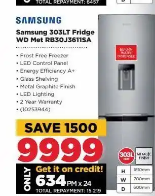 HiFi Corp Samsung 303lt fridge wd met rb30j3611sa offer