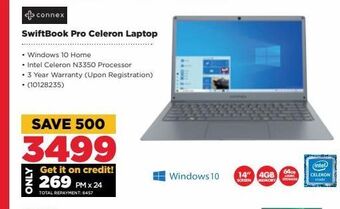 HiFi Corp Swiftbook pro celeron laptop offer
