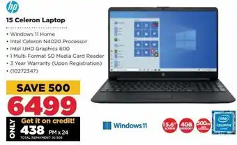 HiFi Corp 15 celeron laptop offer