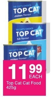 Save Top Cat Cat Food 425g offer