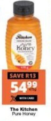 Checkers The Kitchen Pure Honey offer