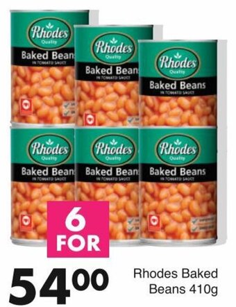 Save Rhodes Baked Beans 6x410g offer