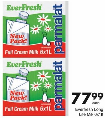 Save Everfresh Long Life Milk 6x1lt offer