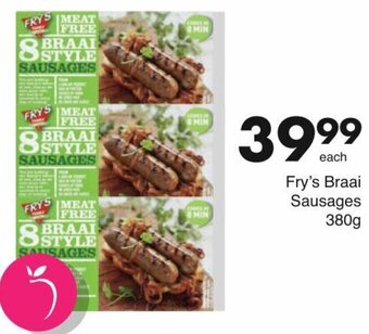 Save Fry's Braai Sausages 380g offer