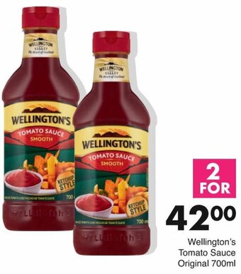 Save Wellington's Tomato Sauce Original 2x700ml offer