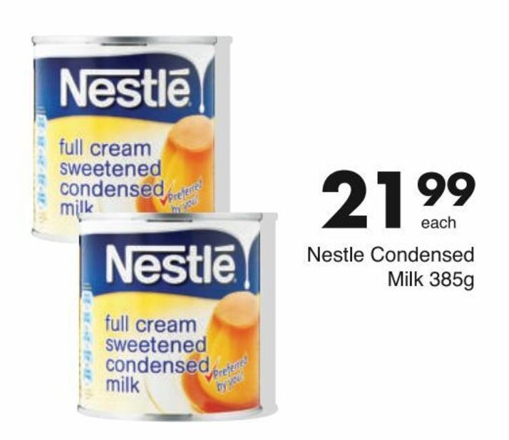 Nestle Condensed Milk 385g offer at Save