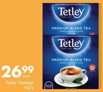 Save Tetley Teabags 102's offer