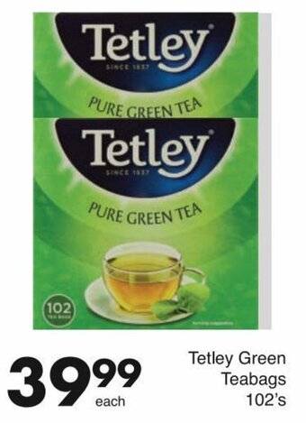 Save Tetley Green Teabags 102's offer