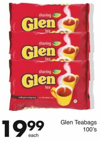 Save Glen Teabags 100's offer