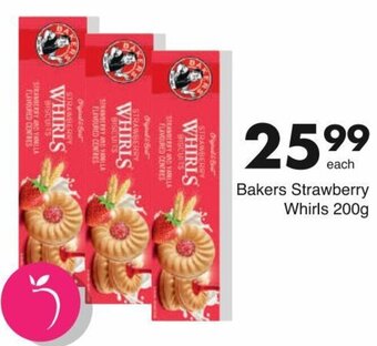 Save Bakers Strawberry Whirls 200g offer