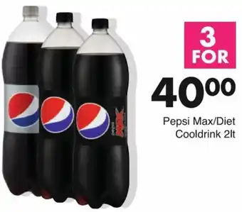 Save Pepsi Max/Diet Cooldrink 2lt offer