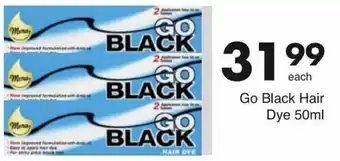 Save Go Black Hair Dye 50ml offer