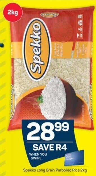 Pick n Pay Spekko Long Grain Parboiled Rice 2kg offer