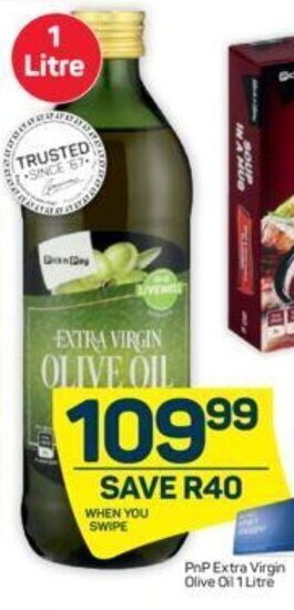 Pick n Pay PnP Extra Virgin Olive Oil 1 Litre offer