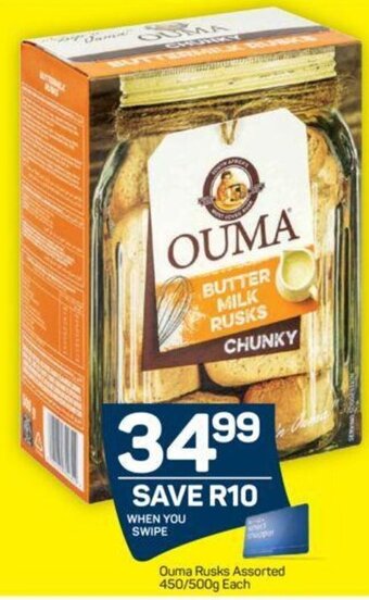 Pick n Pay Ouma Rusks Assorted 450/500g each offer