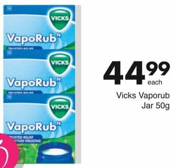 Save Vicks Vaporub Jar 50g offer