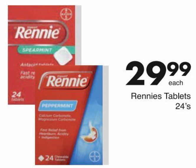 Rennies Tablets 24's offer at Save