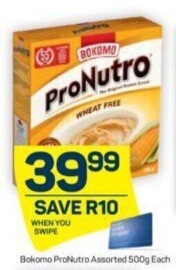 Pick n Pay Bokomo ProNutro Assorted 500g each offer