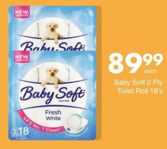 Save Baby Soft 2 Ply Toilet Roll 18's offer