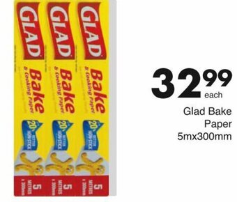 Glad Bake Paper 5mx300mm