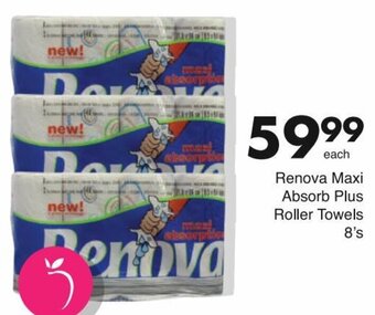 Save Renova Maxi Absorb Plus Roller Towels 8's offer