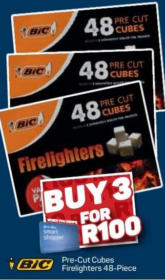 Pick n Pay Pre-Cut Cubes Firelighters 48-piece offer