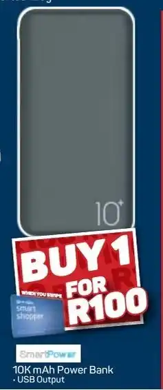 Pick n Pay 10K mAh Power Bank USB Output offer