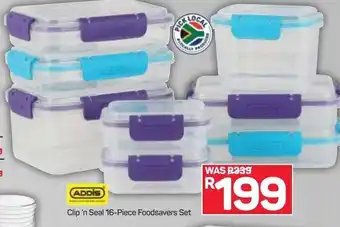 Pick n Pay Clip 'n Seal 16-Piece Foodsavers Set offer