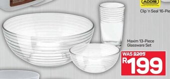 Maxim 13 Piece Glassware Set