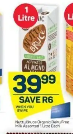 Pick n Pay Nutty Bruce Organic Dairy Free Milk Assorted 1 Litre Each offer