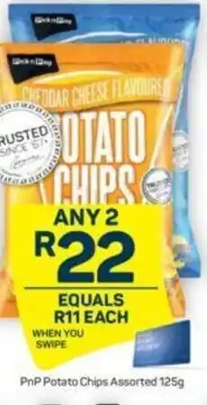 Pick n Pay PnP Potato Chips Assorted 125g offer