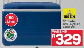 Pick n Pay I'm Cool Royal Blue Cooler Box 50 Litre offer