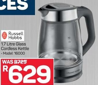 Russell Hobbs 1,7 Litre Glass Cordless Kettle