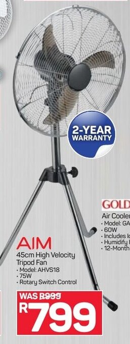 Pick n Pay AIM 45cm High Velocity Tripod Fan offer
