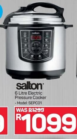 Pick n Pay Salton 6 Litre Electric Pressure Cooker offer