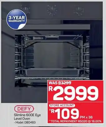 Pick n Pay Slimlime 600E Eye Level Oven offer