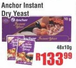 Devland Cash And Carry Anchor Instant Dry Yeast 48x10g offer