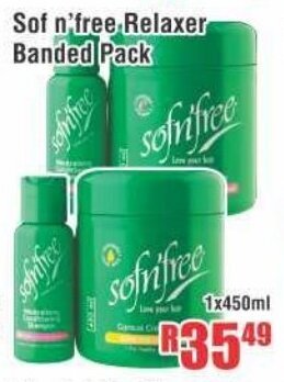 Devland Cash And Carry Sof n' free Relaxer Banded Pack 1x450ml offer