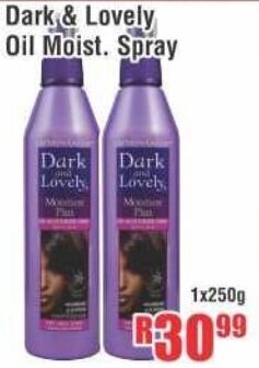 Devland Cash And Carry Dark & Lovely Oil Moist. Spray 1x250g offer