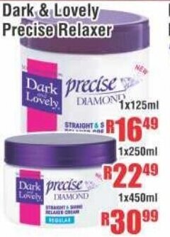 Devland Cash And Carry Dark & Lovely Precise Relaxer 1x125ml offer