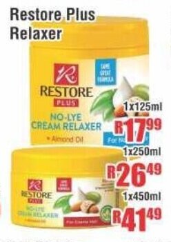 Devland Cash And Carry Restore Plus Relaxer 1x125ml offer