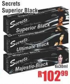 Secrets Superior Black 6x30ml