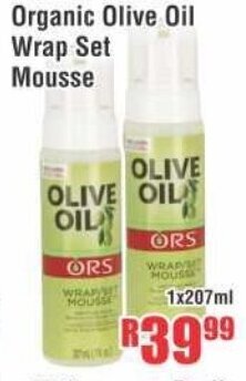 Devland Cash And Carry Organic Olive Oil Wrap Set Mousse 1x207ml offer