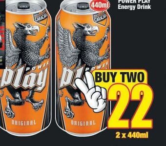 Boxer Power play energy drink 2 offer