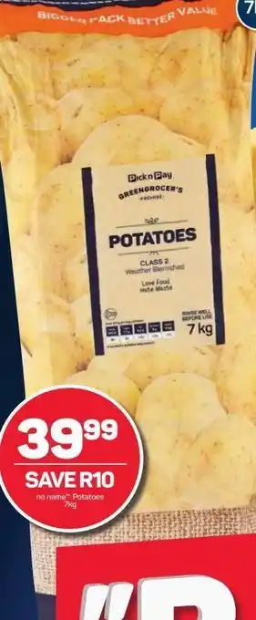 Pick n Pay Hypermarket Pnp potatoes offer